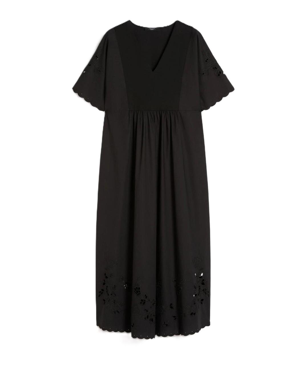 WEEKEND MAX MARA Черное кашемировое повседневное платье, фото 1