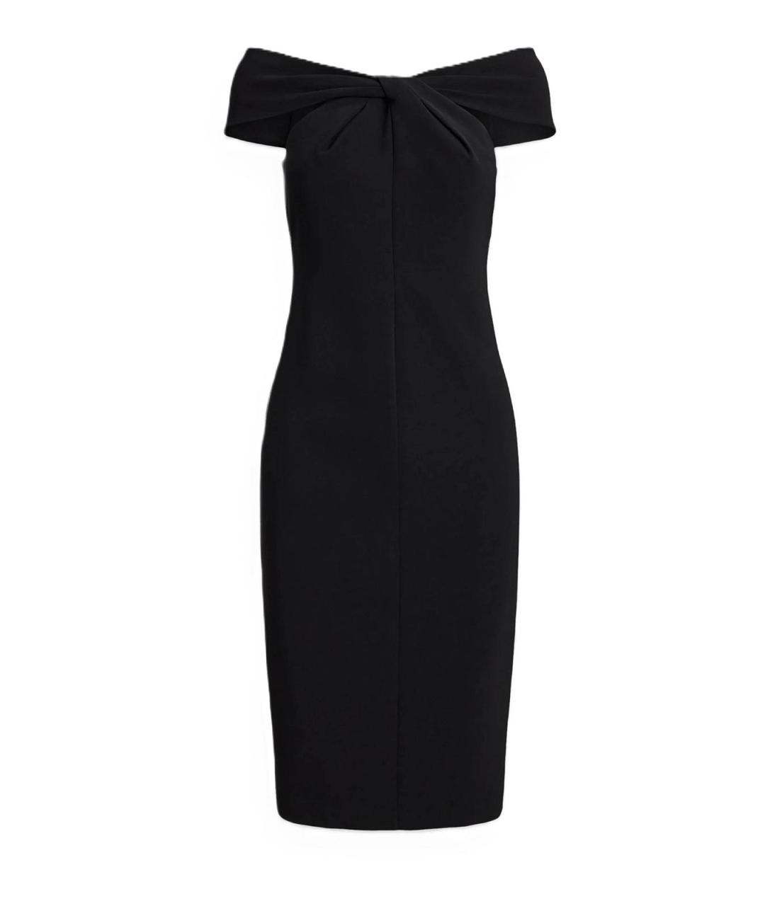 RALPH LAUREN Черное полиэстеровое коктейльное платье, фото 1