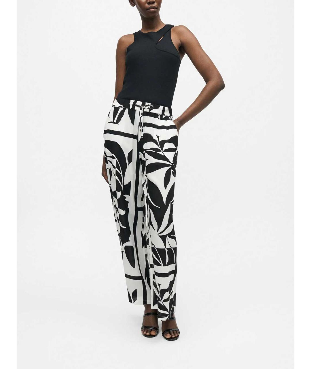 MAX MARA Мульти полиамидовые прямые брюки, фото 3