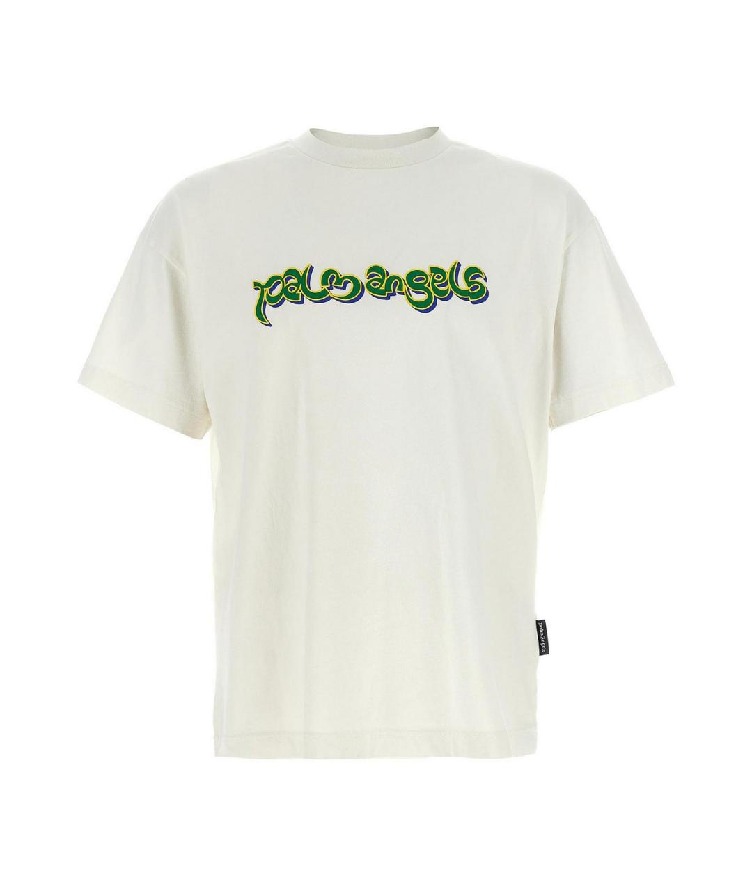PALM ANGELS Белая хлопковая футболка, фото 1