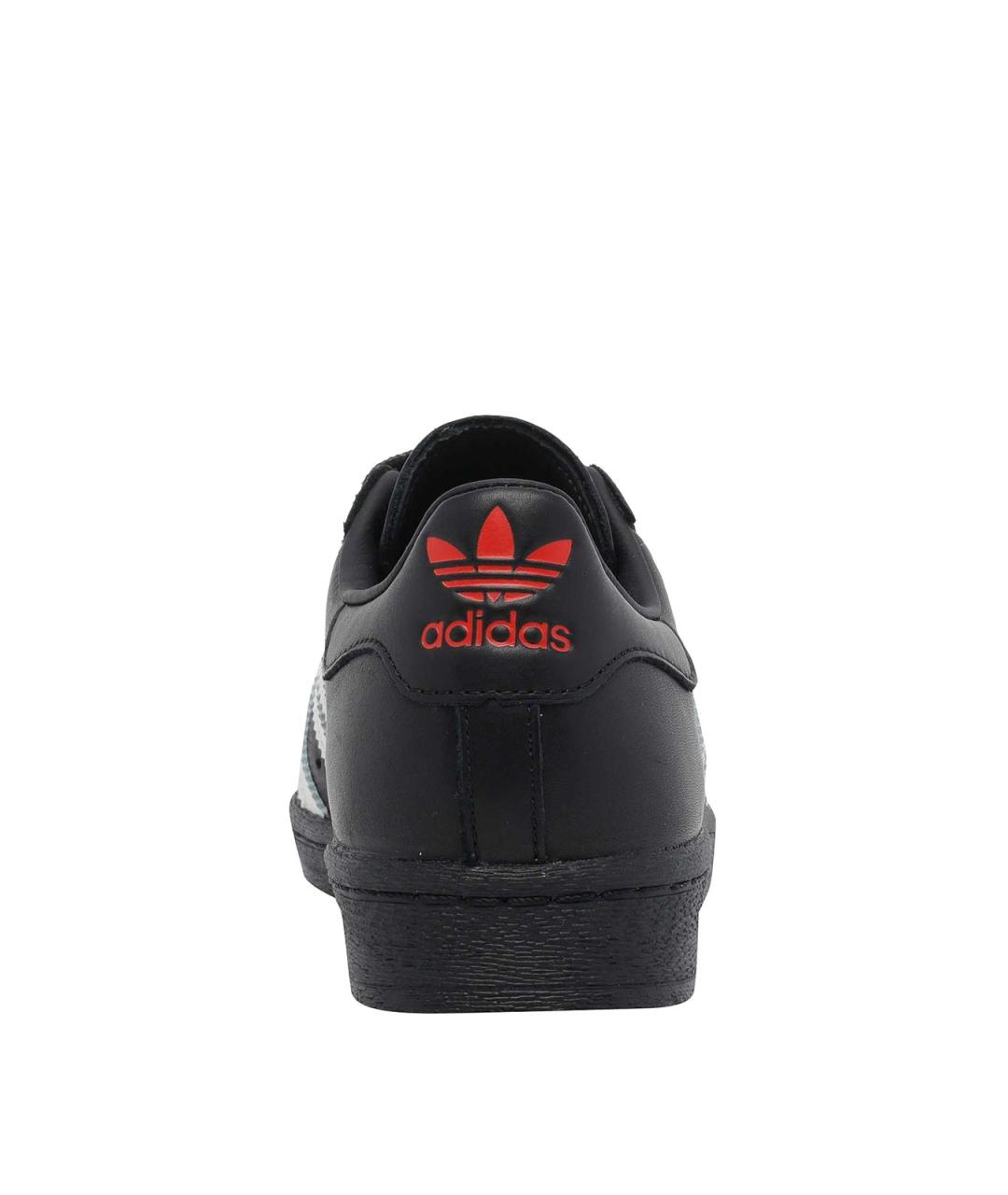 ADIDAS Черные кожаные низкие кроссовки / кеды, фото 4