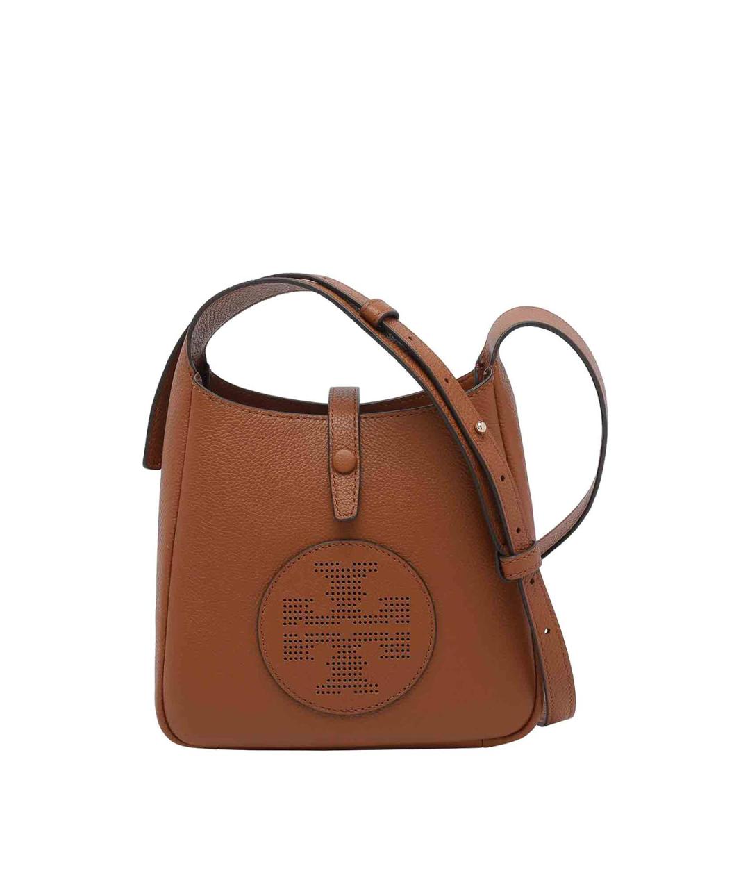 TORY BURCH Коричневая кожаная сумка через плечо, фото 1