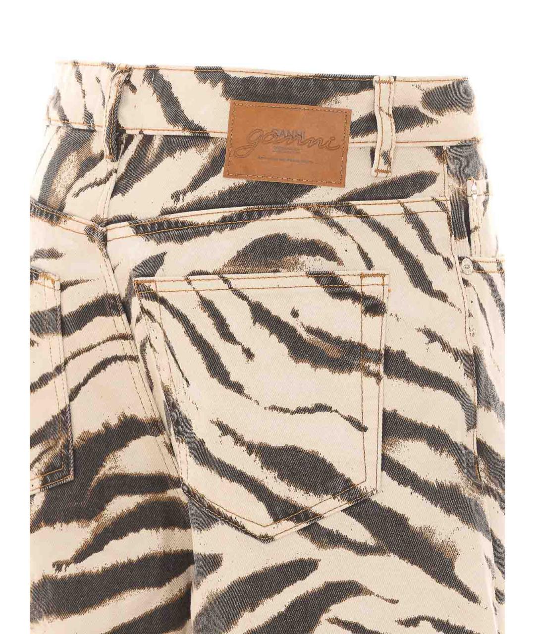 GANNI Мульти хлопковые прямые джинсы, фото 3