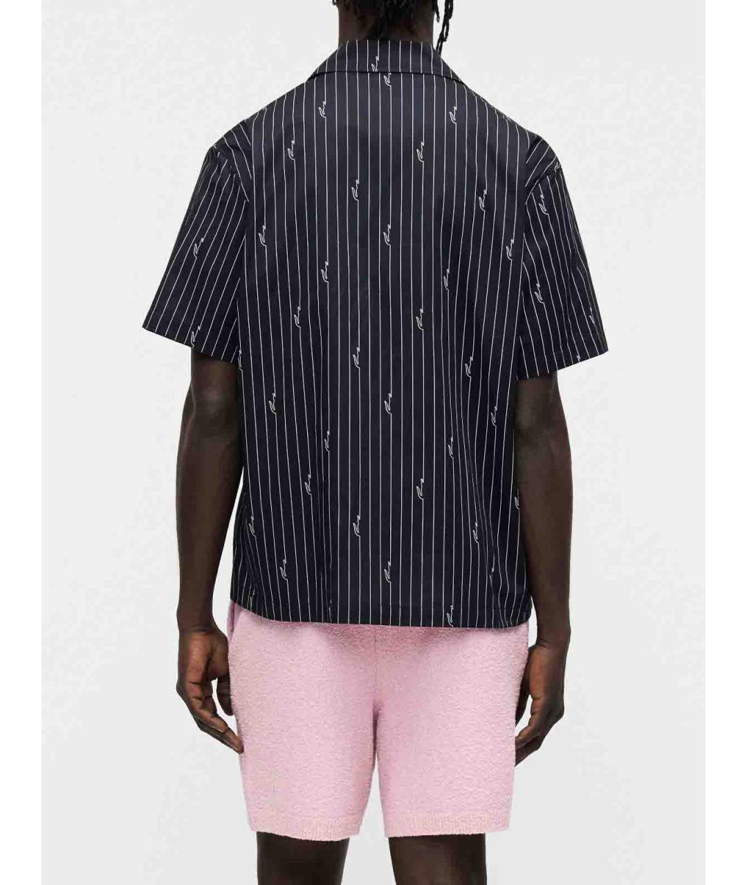 LACOSTE Черная хлопковая кэжуал рубашка, фото 4