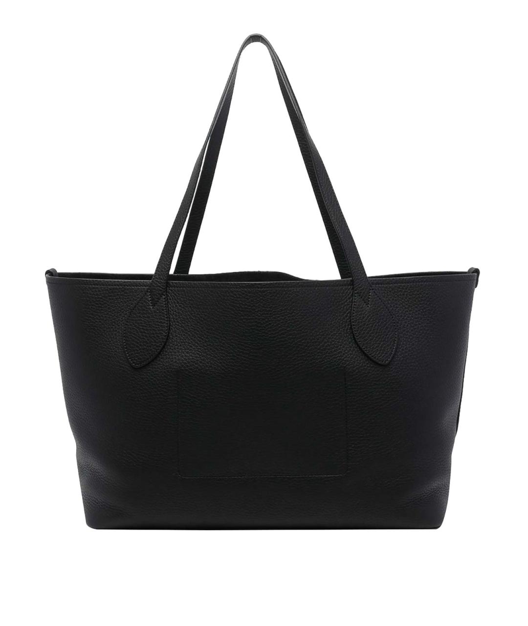 MULBERRY Черная кожаная сумка тоут, фото 3