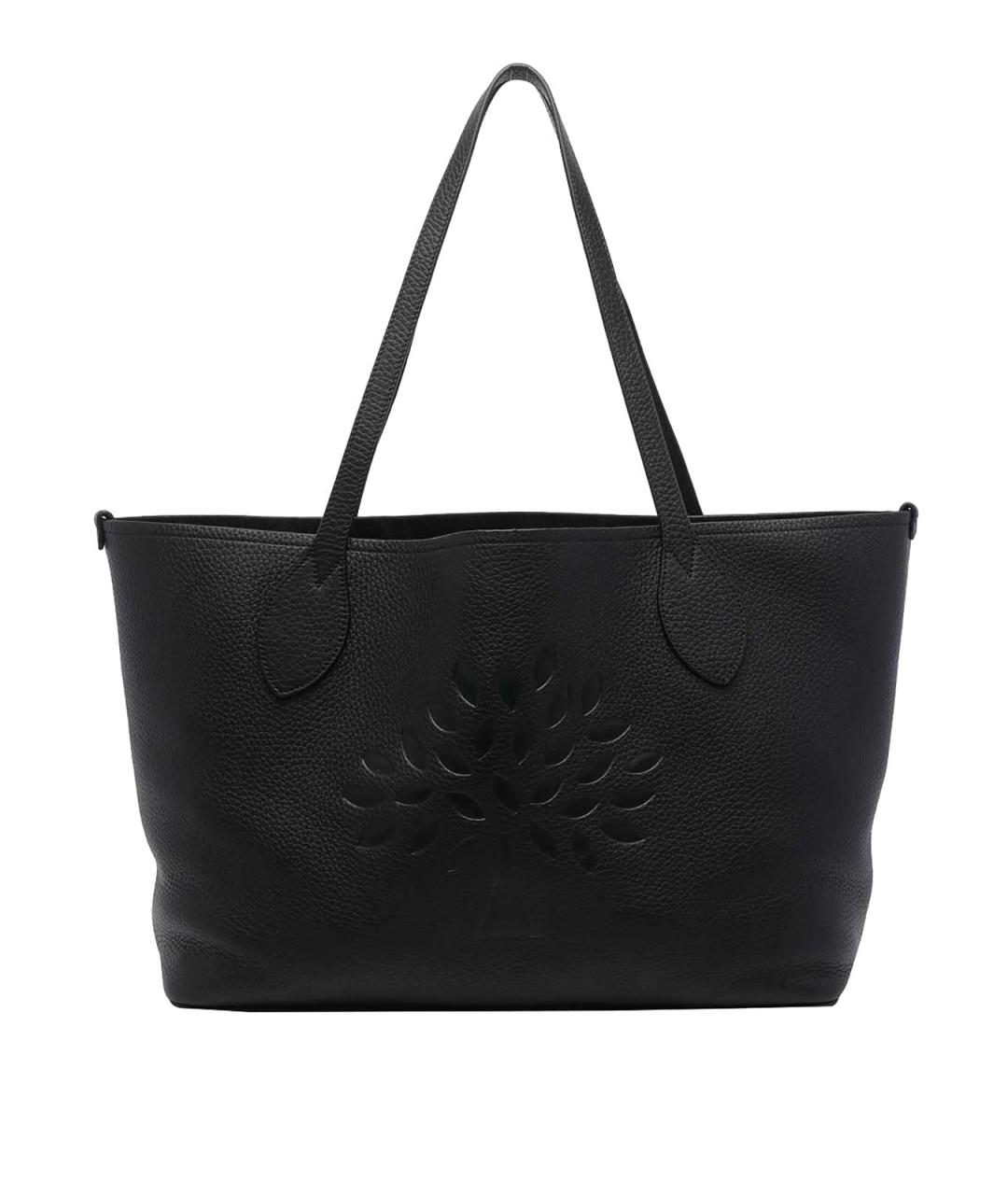 MULBERRY Черная кожаная сумка тоут, фото 1