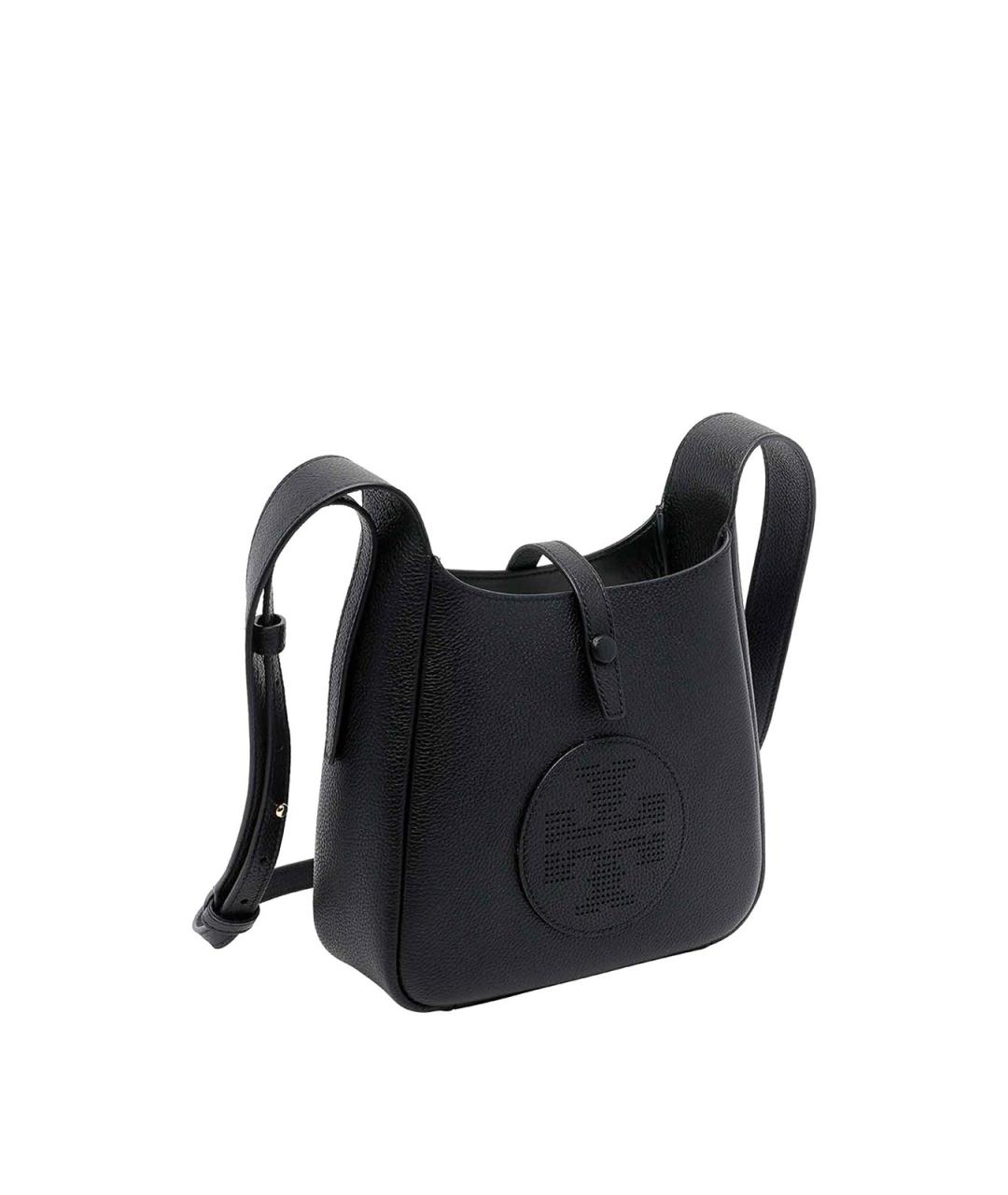 TORY BURCH Черная кожаная сумка через плечо, фото 2