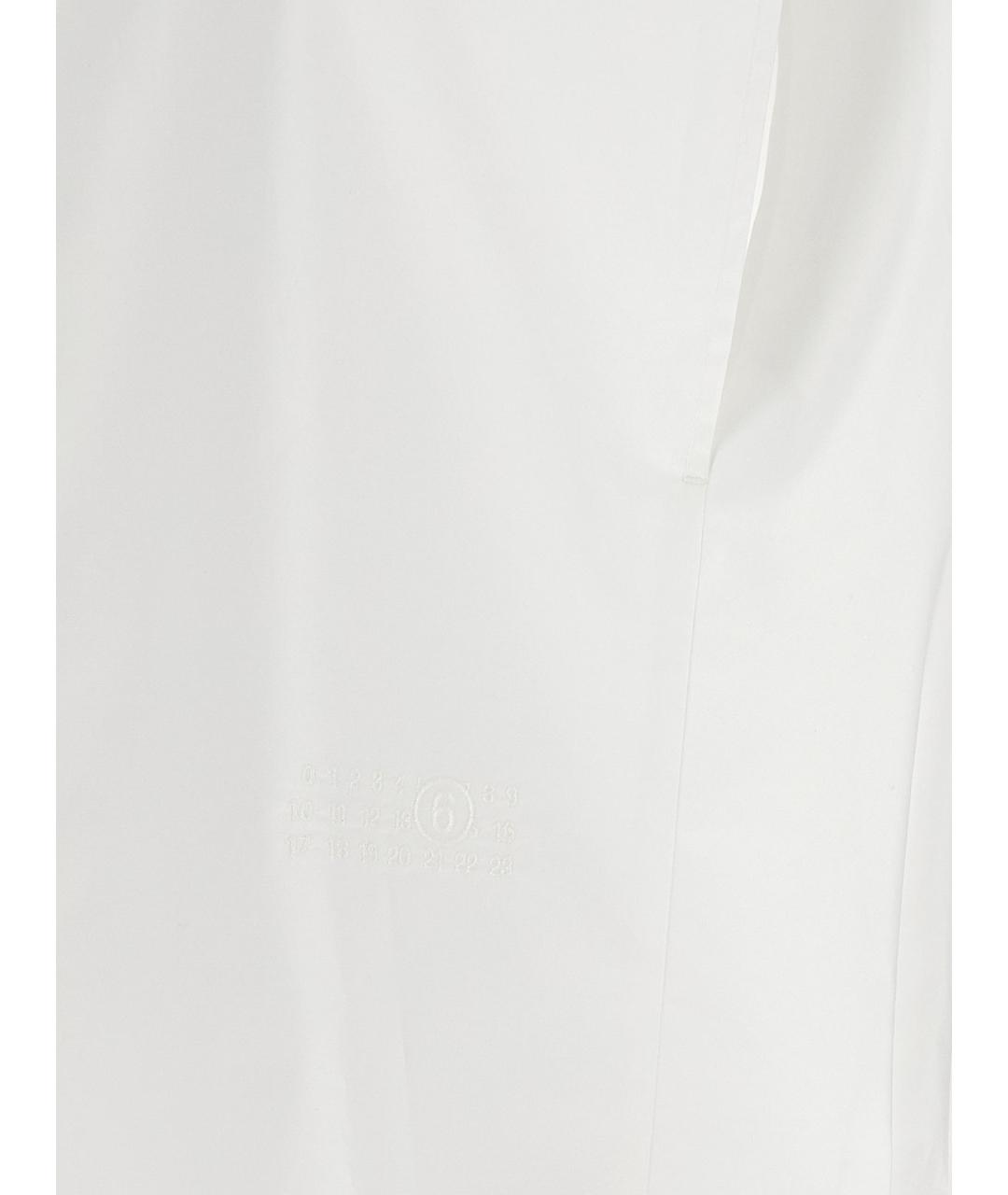 MM6 MAISON MARGIELA Белая хлопковая рубашка, фото 5