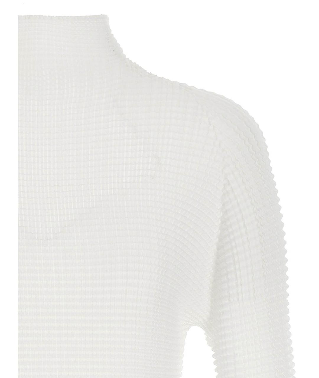 ISSEY MIYAKE Белая полиэстеровая водолазка, фото 3