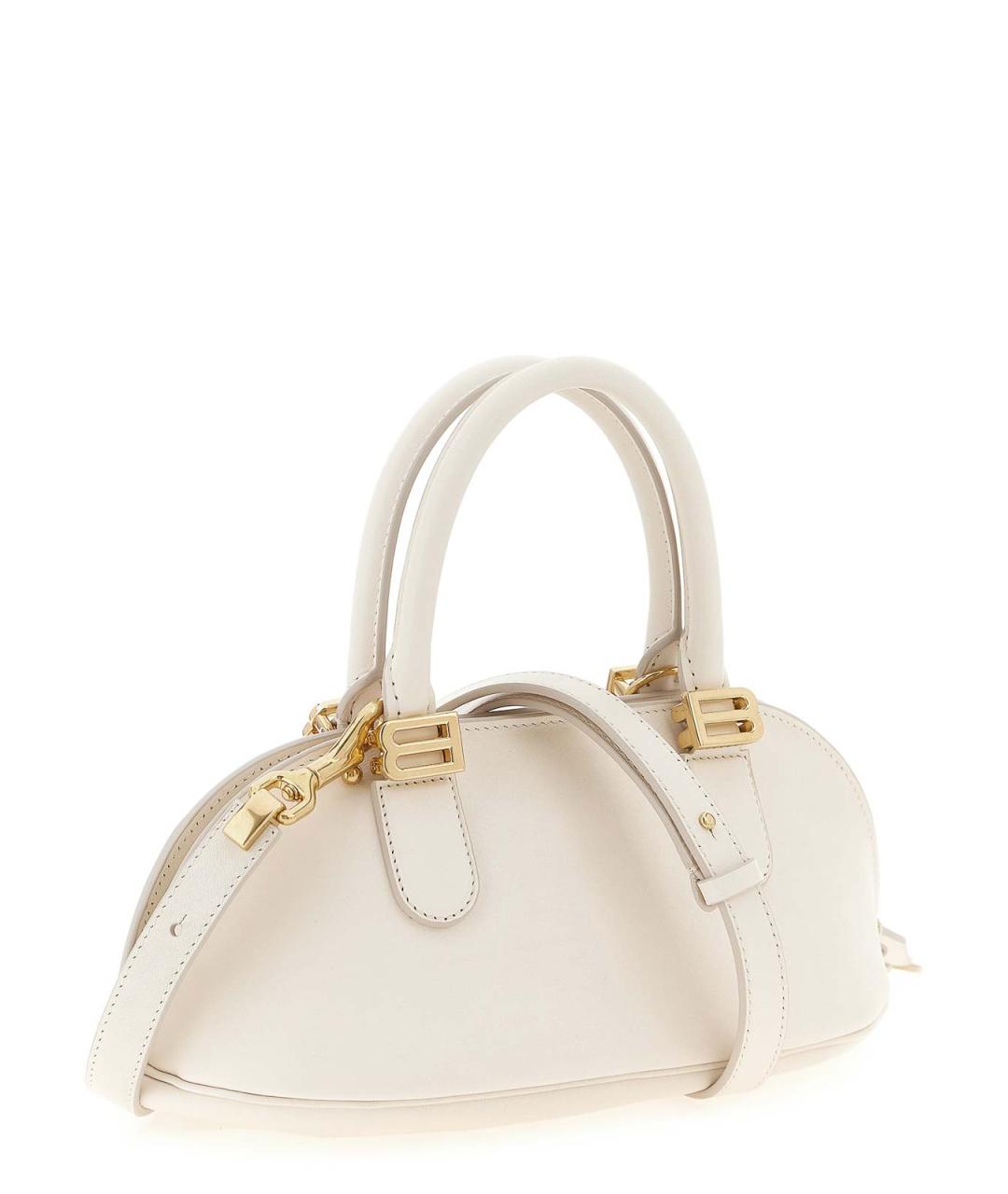 BALENCIAGA Белая кожаная сумка тоут, фото 2