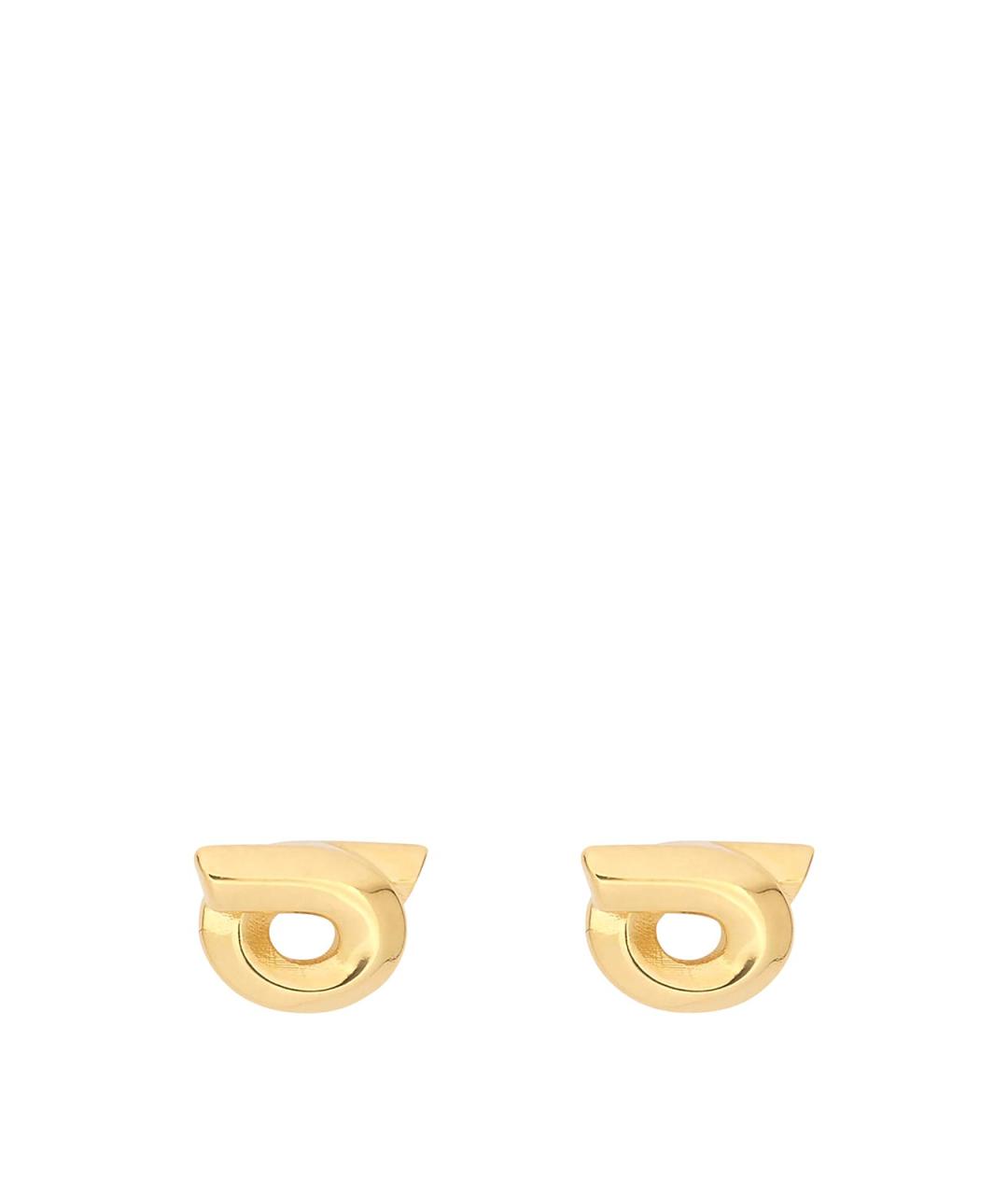 FERRAGAMO Золотые серьги из желтого золота, фото 1