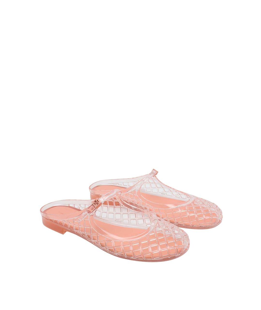 TORY BURCH Розовые резиновые мюли, фото 2