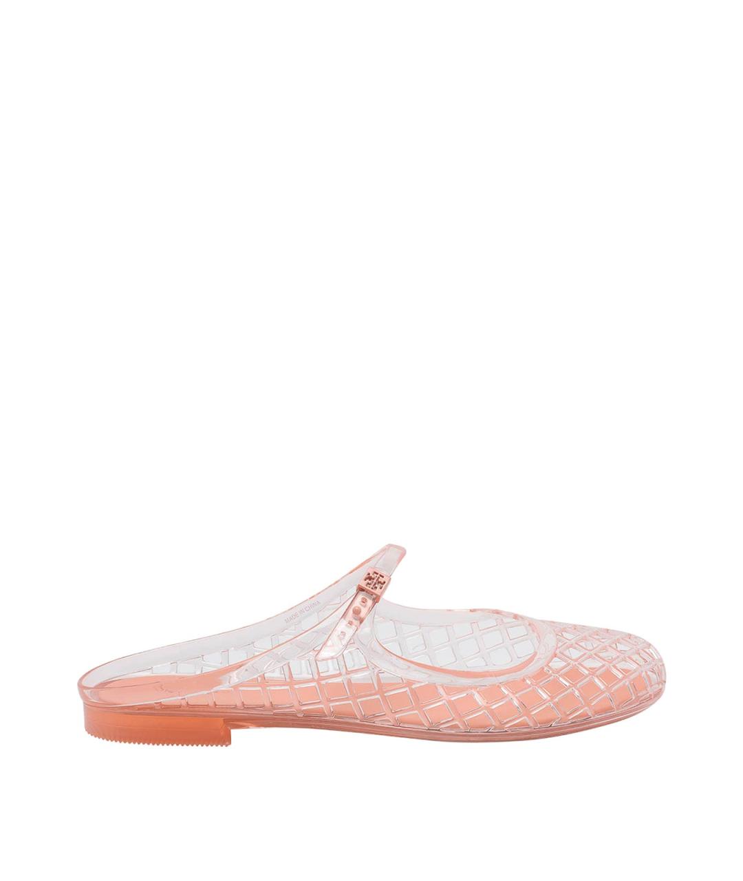 TORY BURCH Розовые резиновые мюли, фото 1