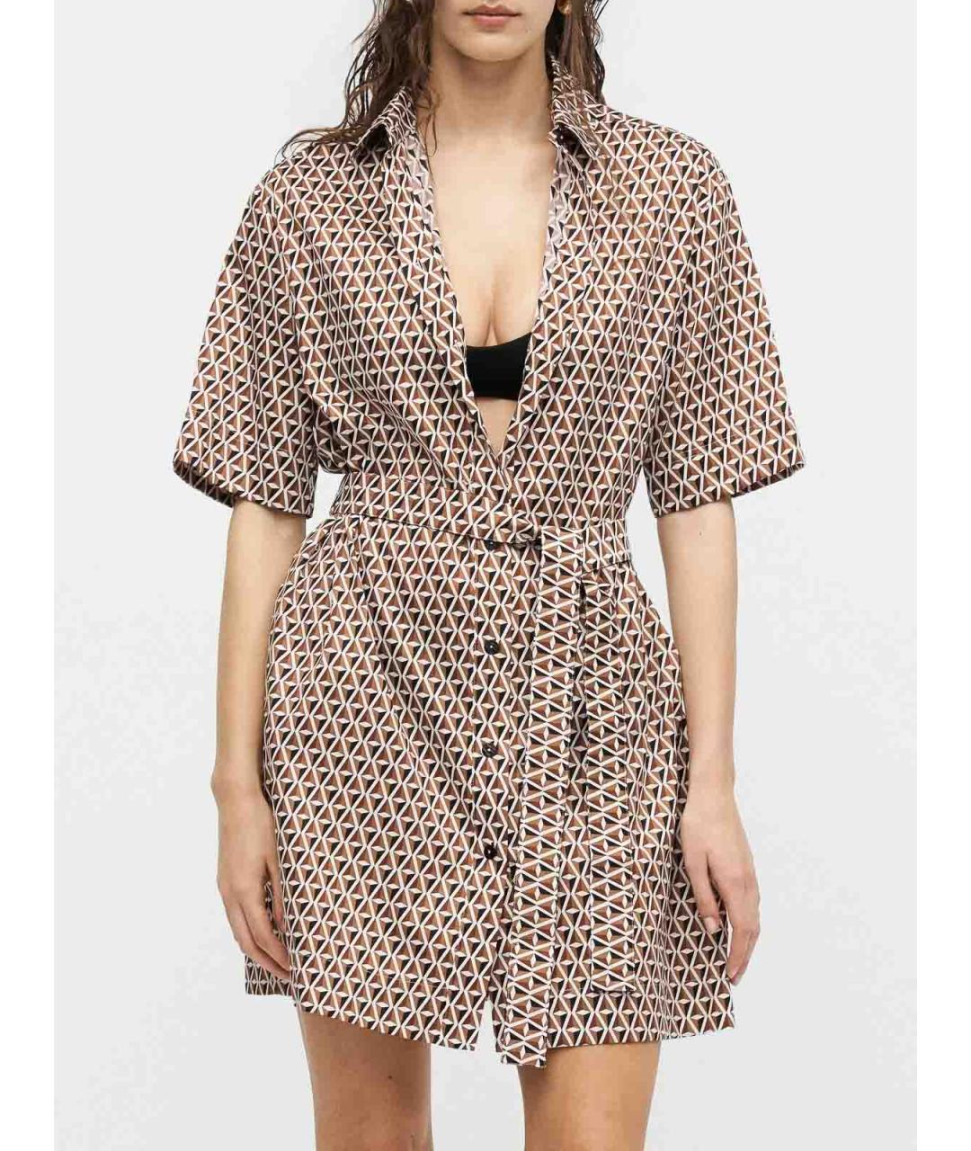 MAX MARA Мульти вискозное повседневное платье, фото 2