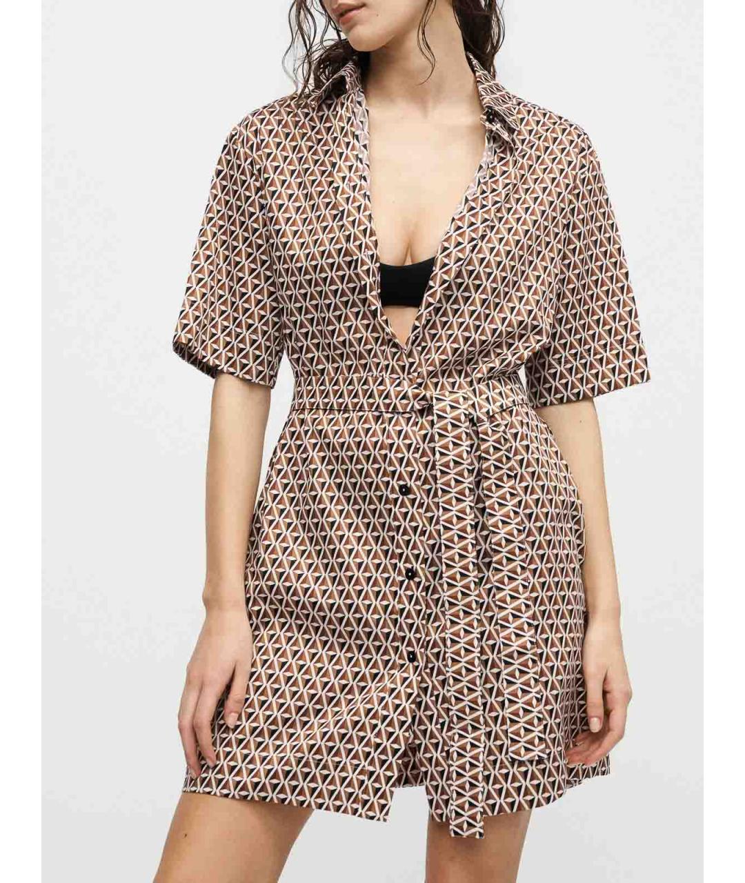 MAX MARA Мульти вискозное повседневное платье, фото 5