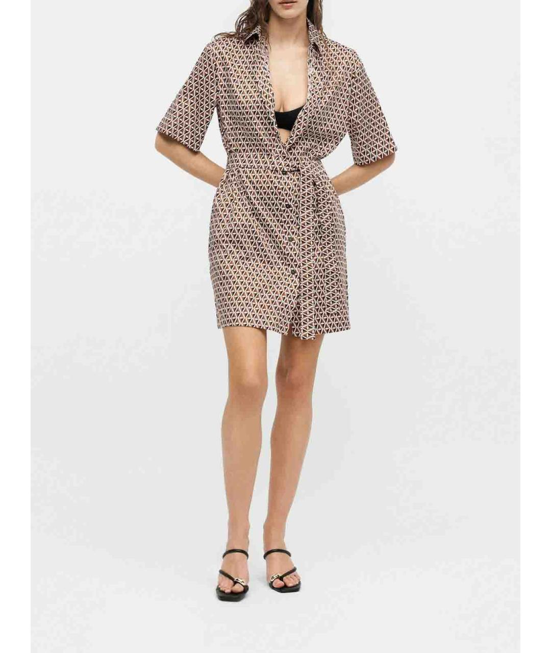 MAX MARA Мульти вискозное повседневное платье, фото 3