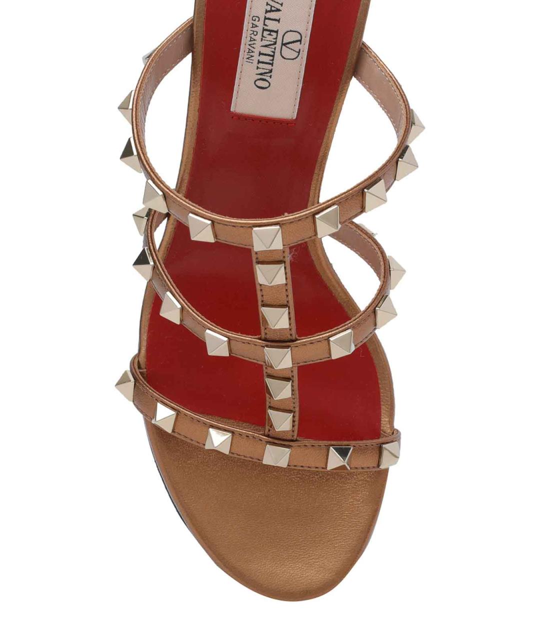 VALENTINO Коричневые кожаные мюли, фото 4
