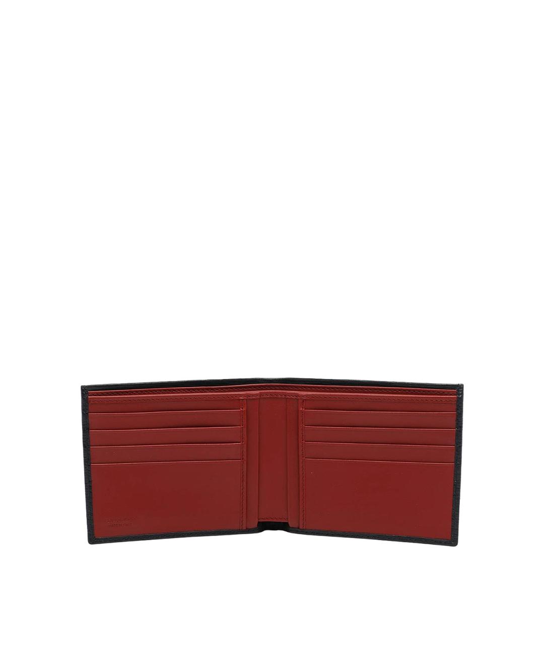 FERRAGAMO Черный кожаный кошелек, фото 2