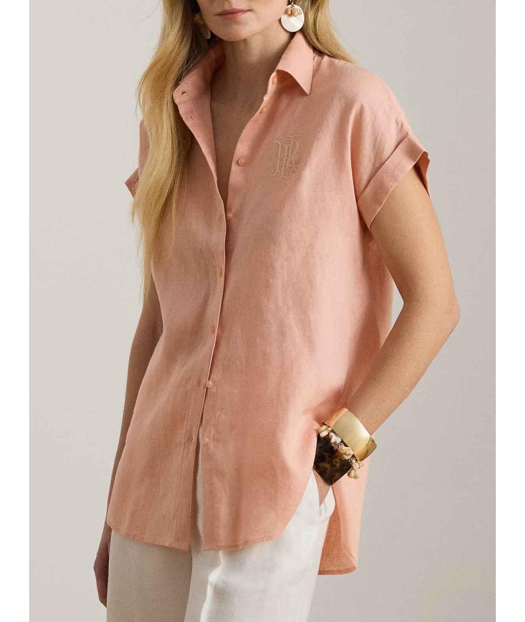 RALPH LAUREN Розовая рубашка, фото 2