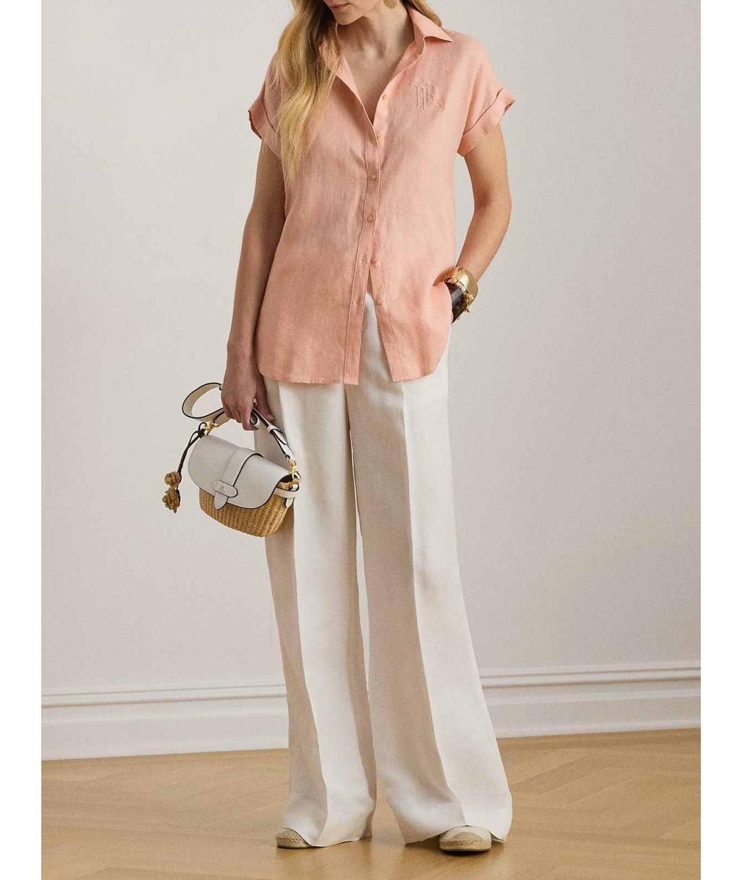 RALPH LAUREN Розовая рубашка, фото 3