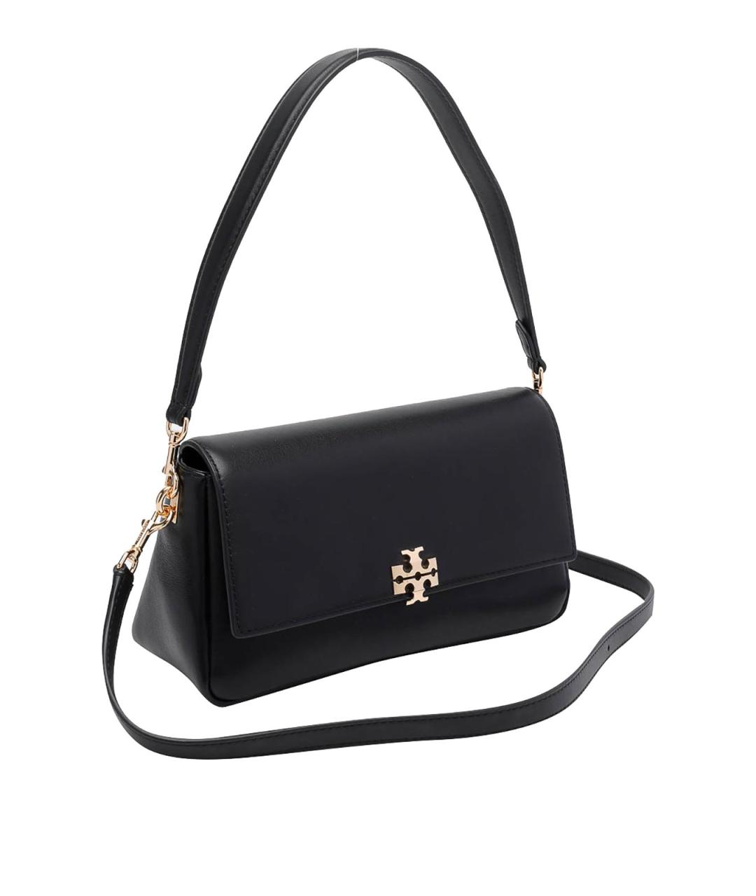 TORY BURCH Черная кожаная сумка через плечо, фото 2