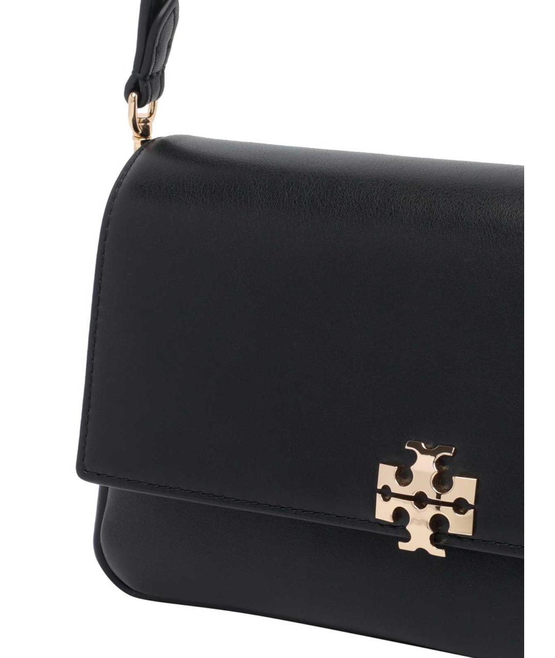TORY BURCH Черная кожаная сумка через плечо, фото 4