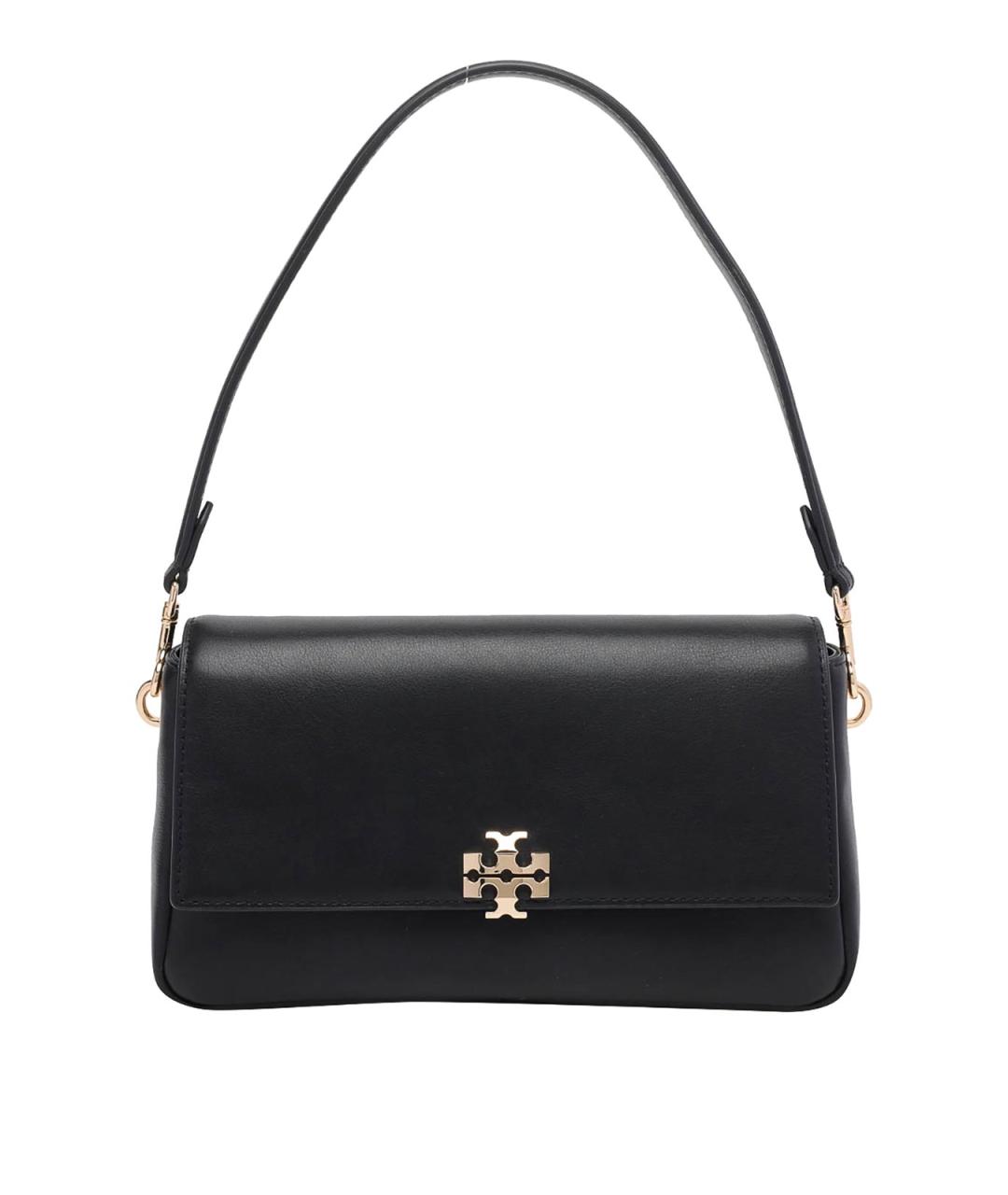 TORY BURCH Черная кожаная сумка через плечо, фото 1