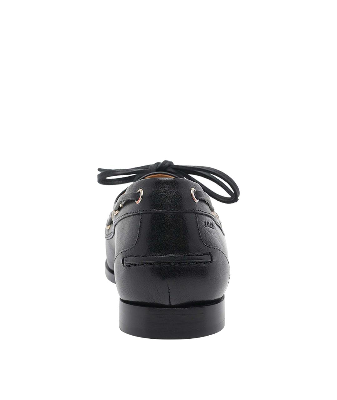 BALLY Черные кожаные лоферы, фото 4