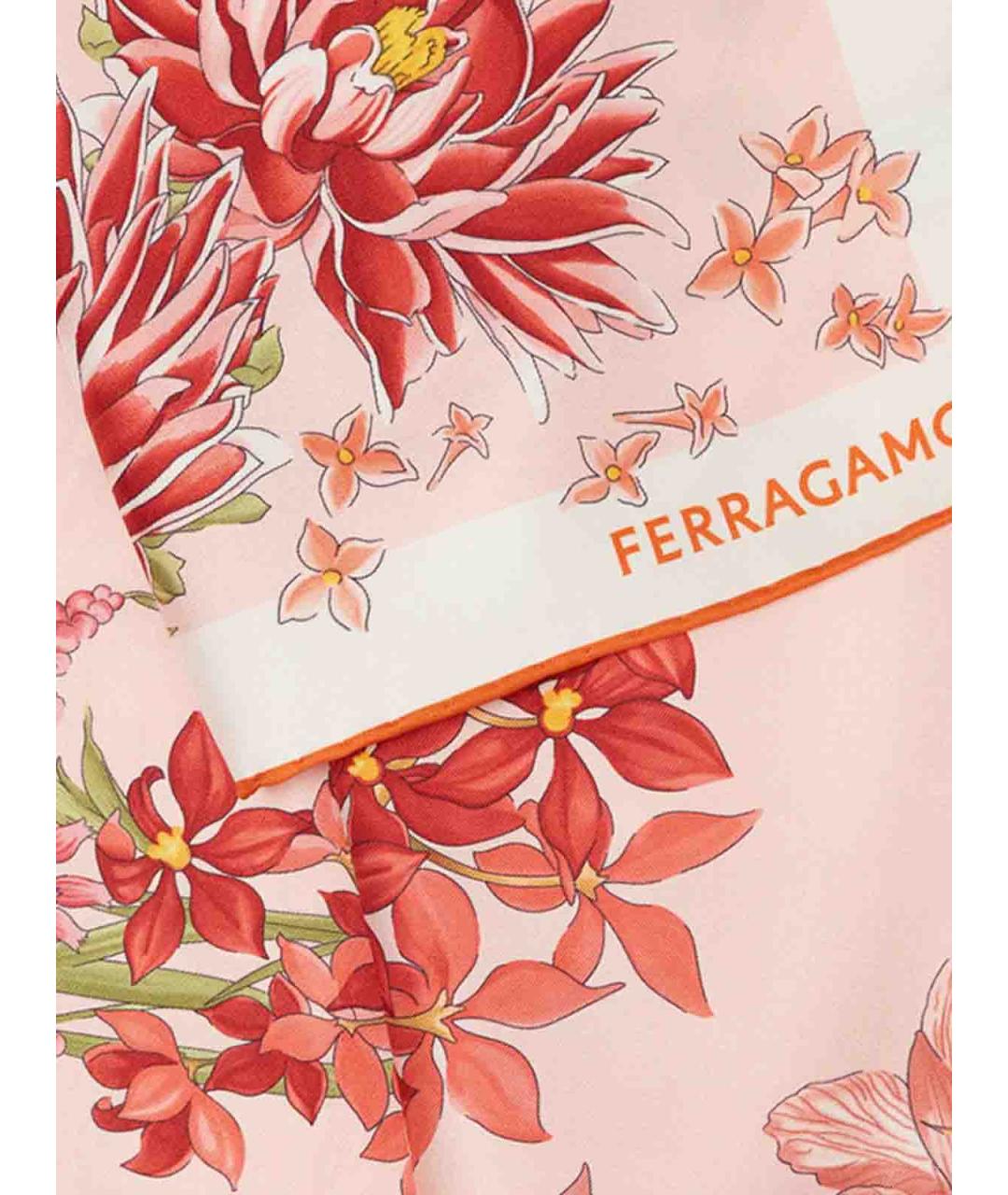 FERRAGAMO Мульти шелковый платок, фото 2