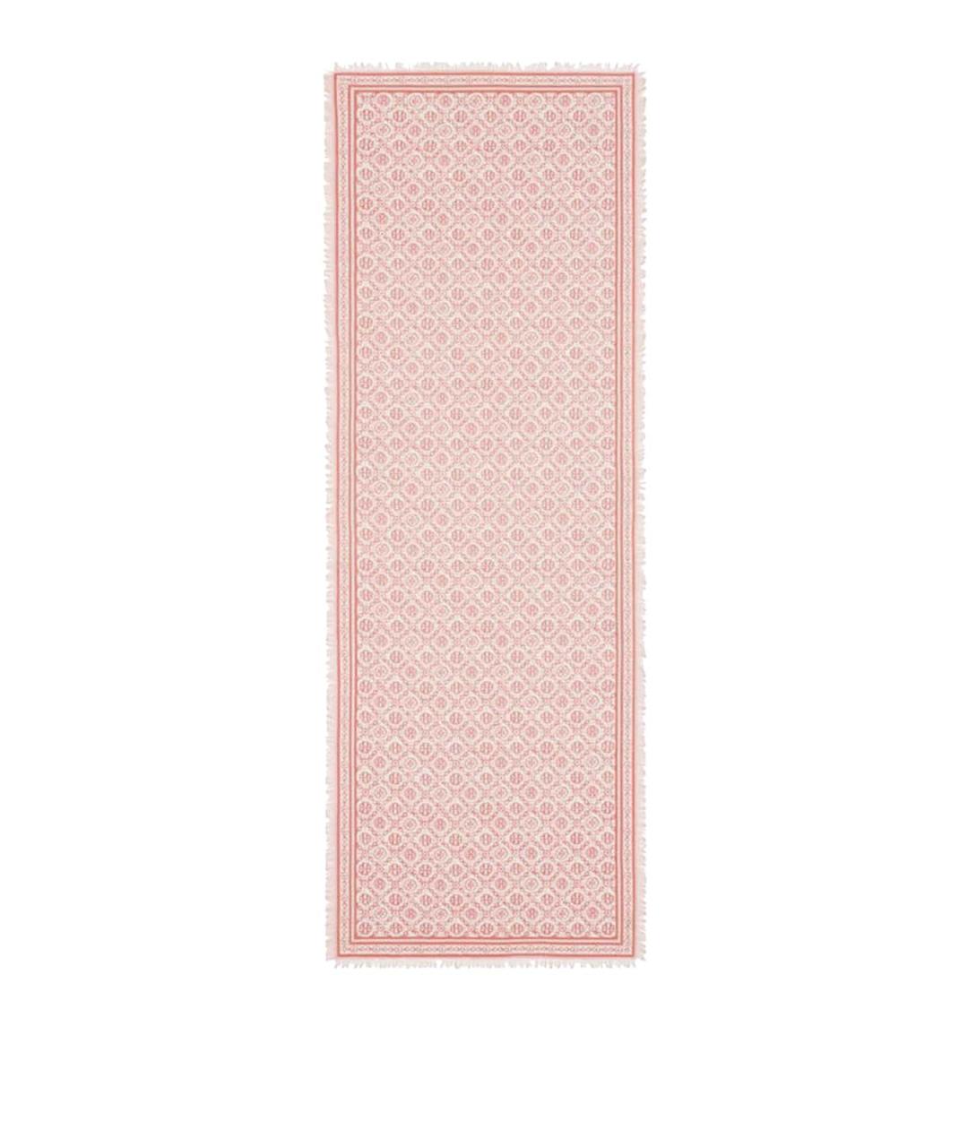 TORY BURCH Розовый кашемировый шарф, фото 1