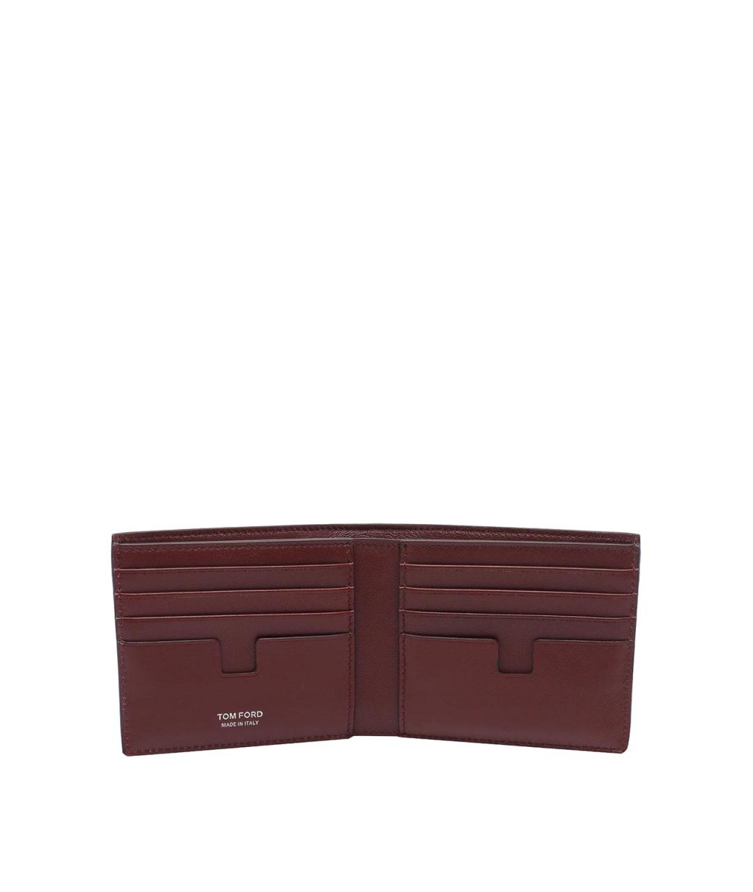 TOM FORD Бордовый кожаный кошелек, фото 2