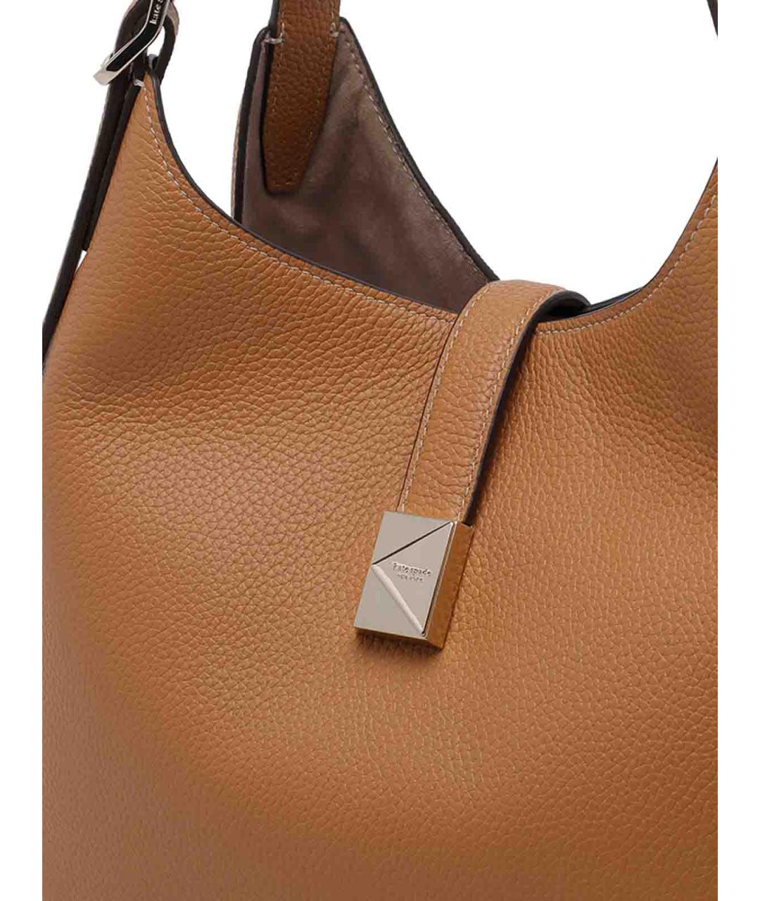 KATE SPADE Коричневая кожаная сумка тоут, фото 4