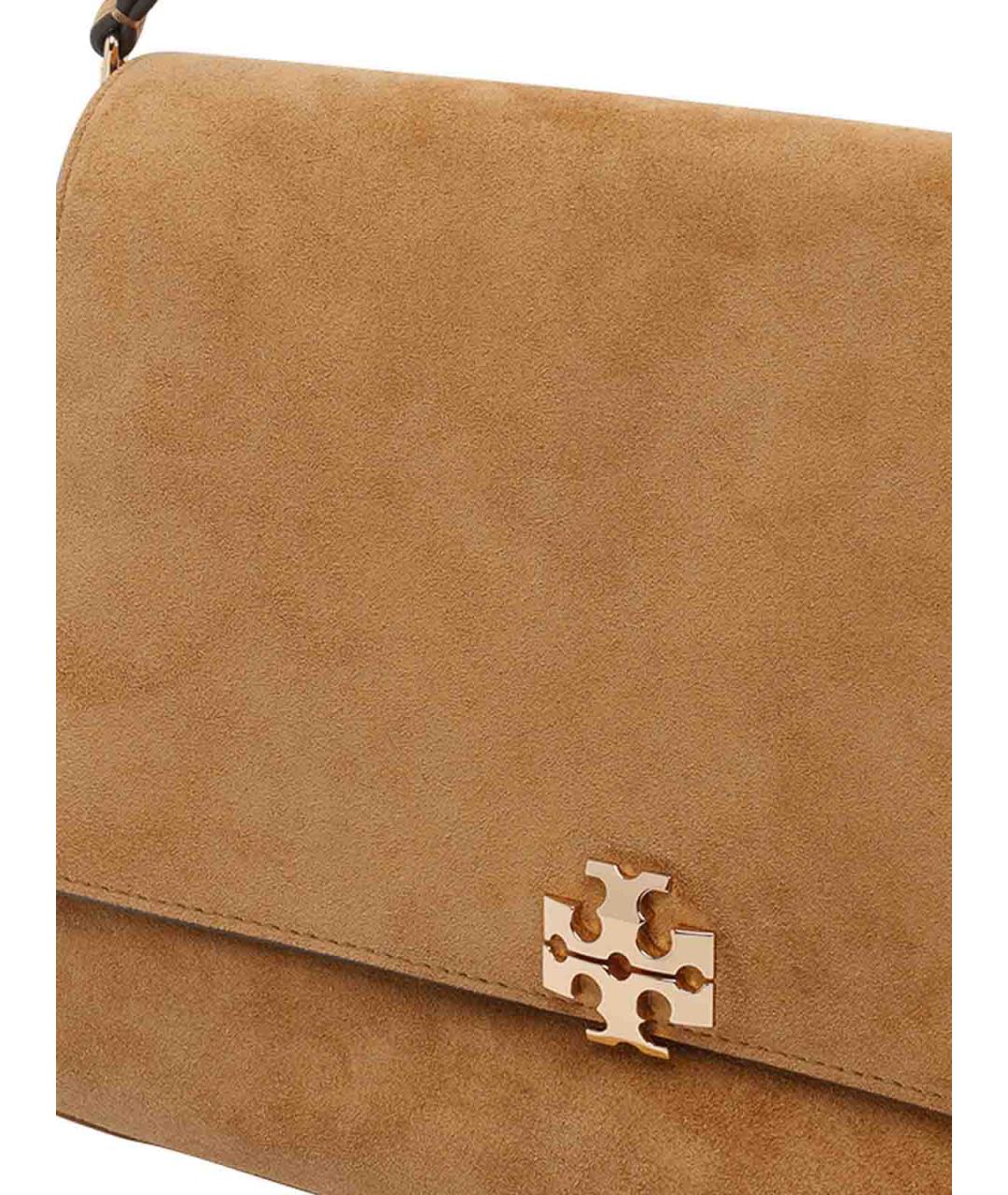 TORY BURCH Коричневая замшевая сумка через плечо, фото 4