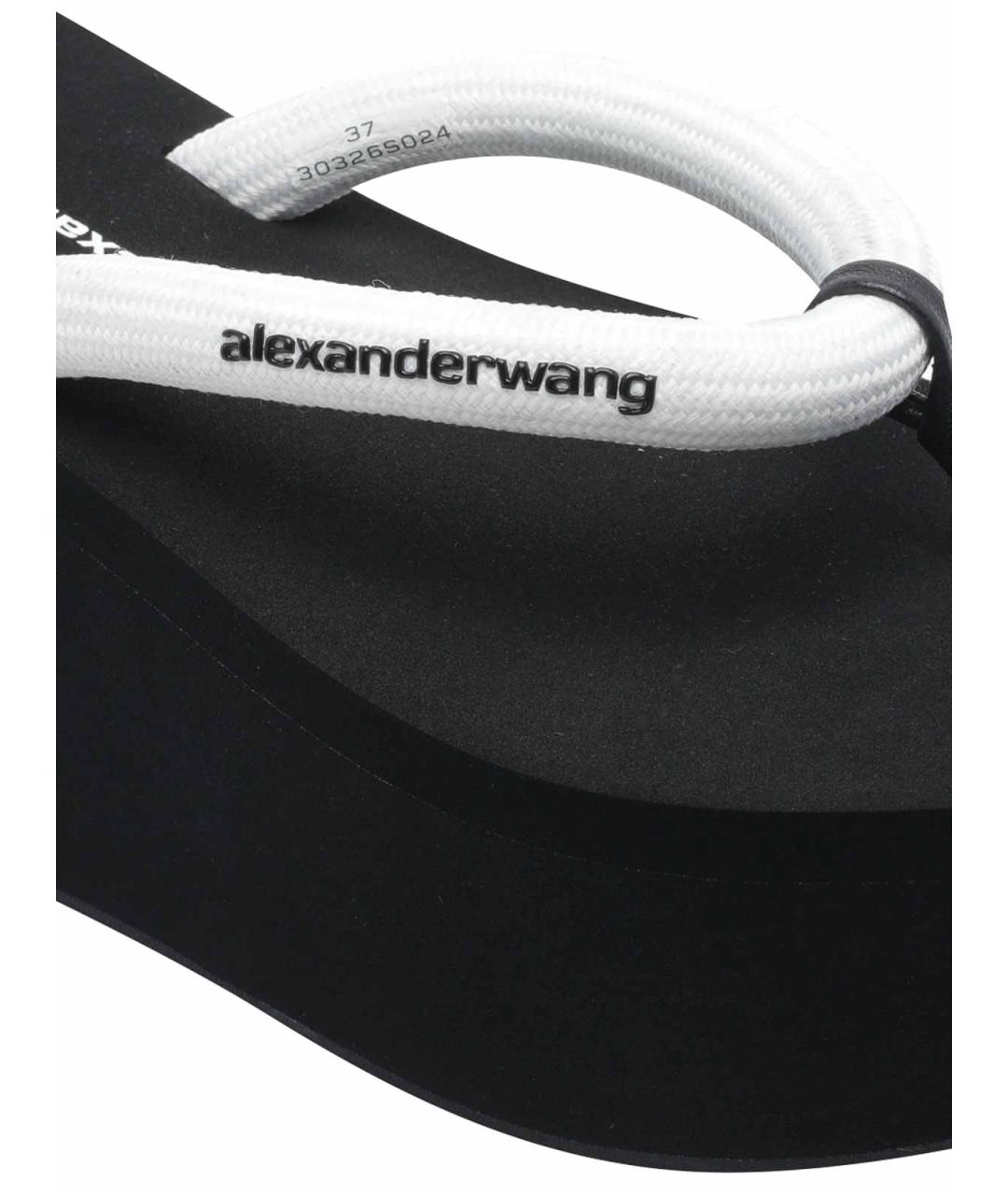 ALEXANDER WANG Мульти резиновые шлепанцы, фото 4