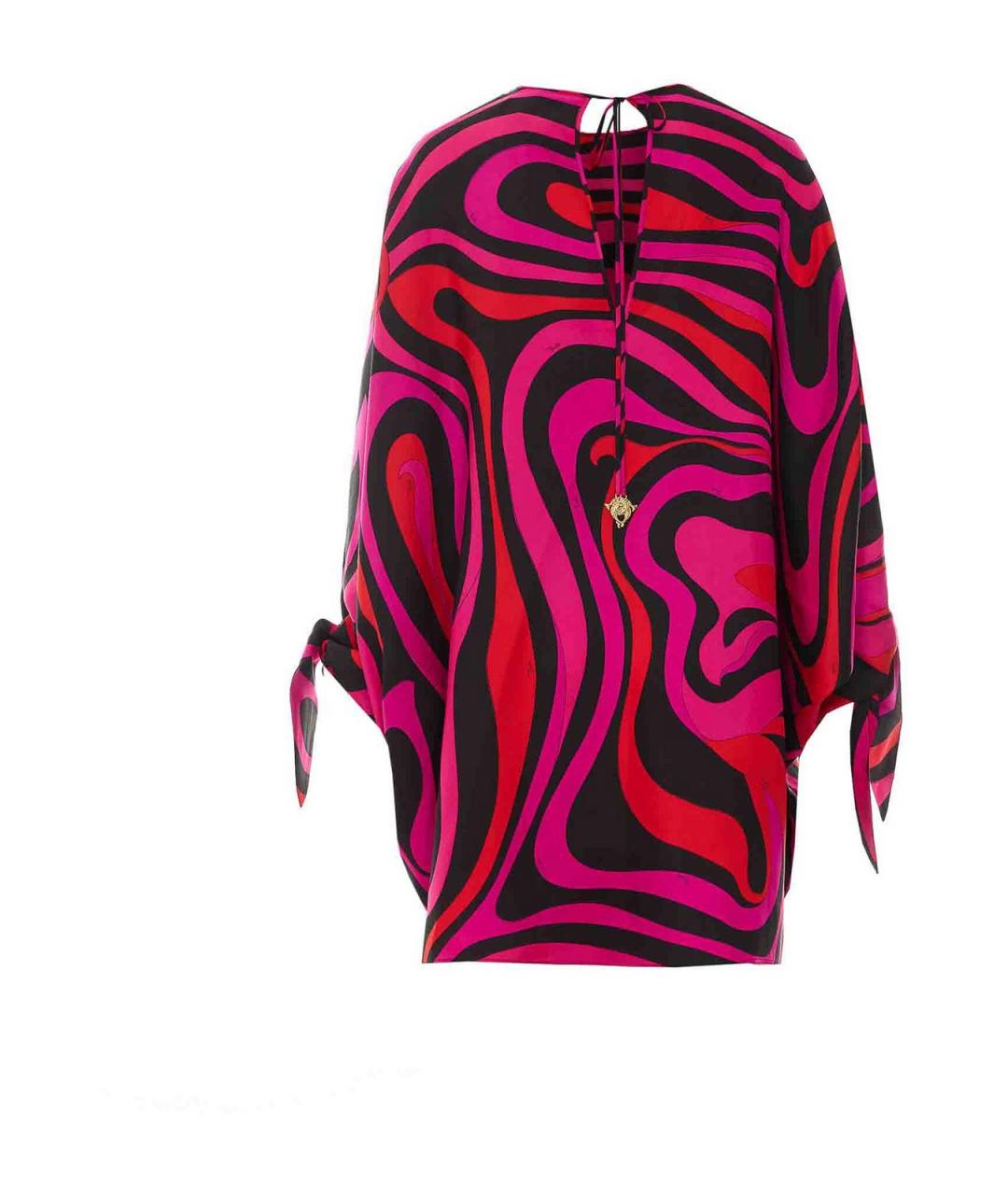 EMILIO PUCCI Мульти шелковое повседневное платье, фото 2
