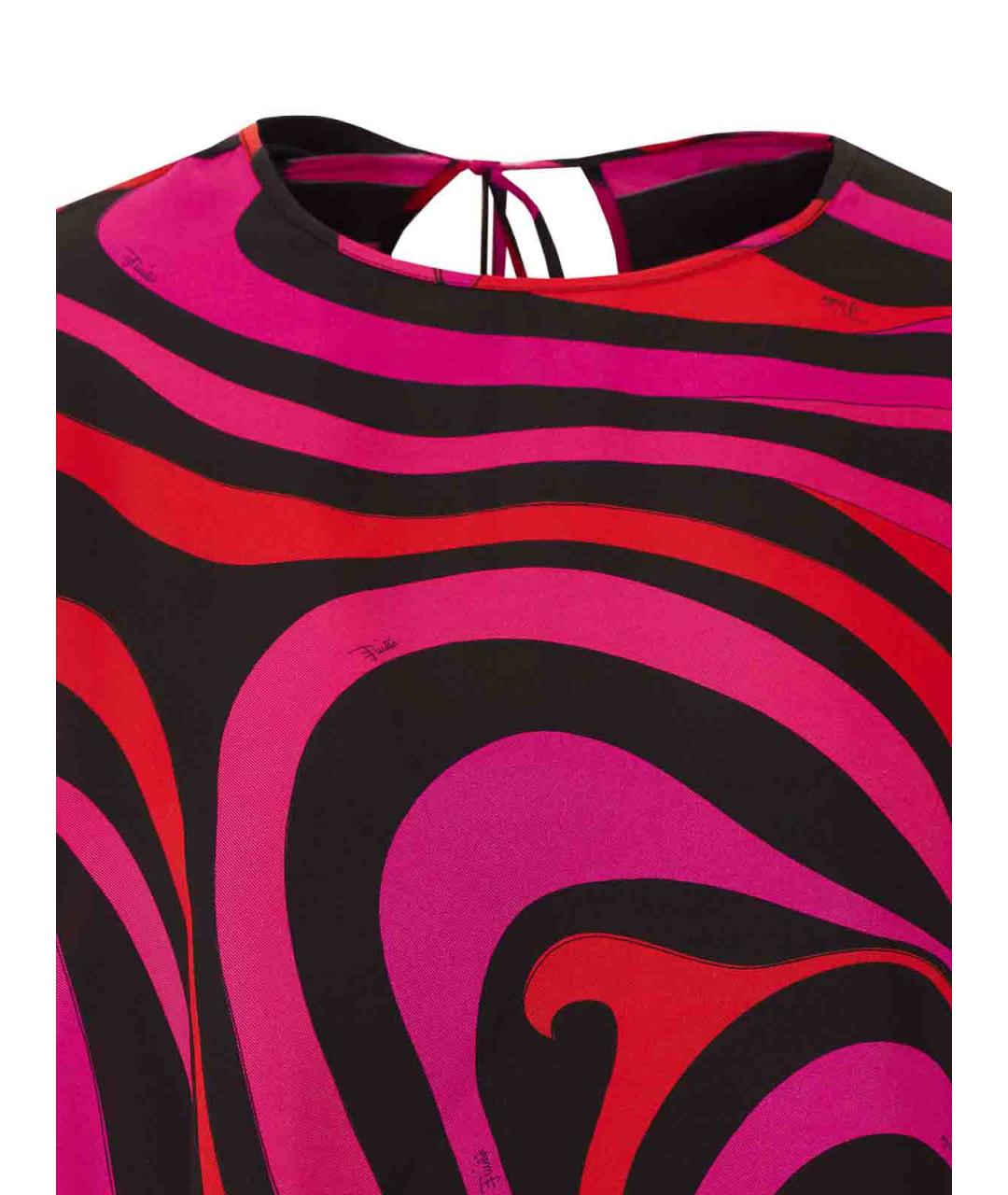 EMILIO PUCCI Мульти шелковое повседневное платье, фото 4