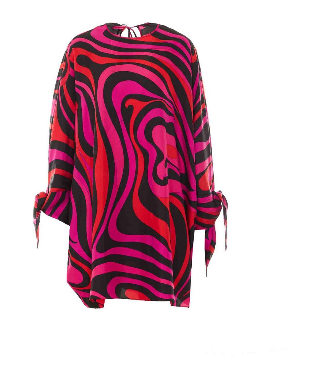 EMILIO PUCCI Мульти шелковое повседневное платье, фото 1