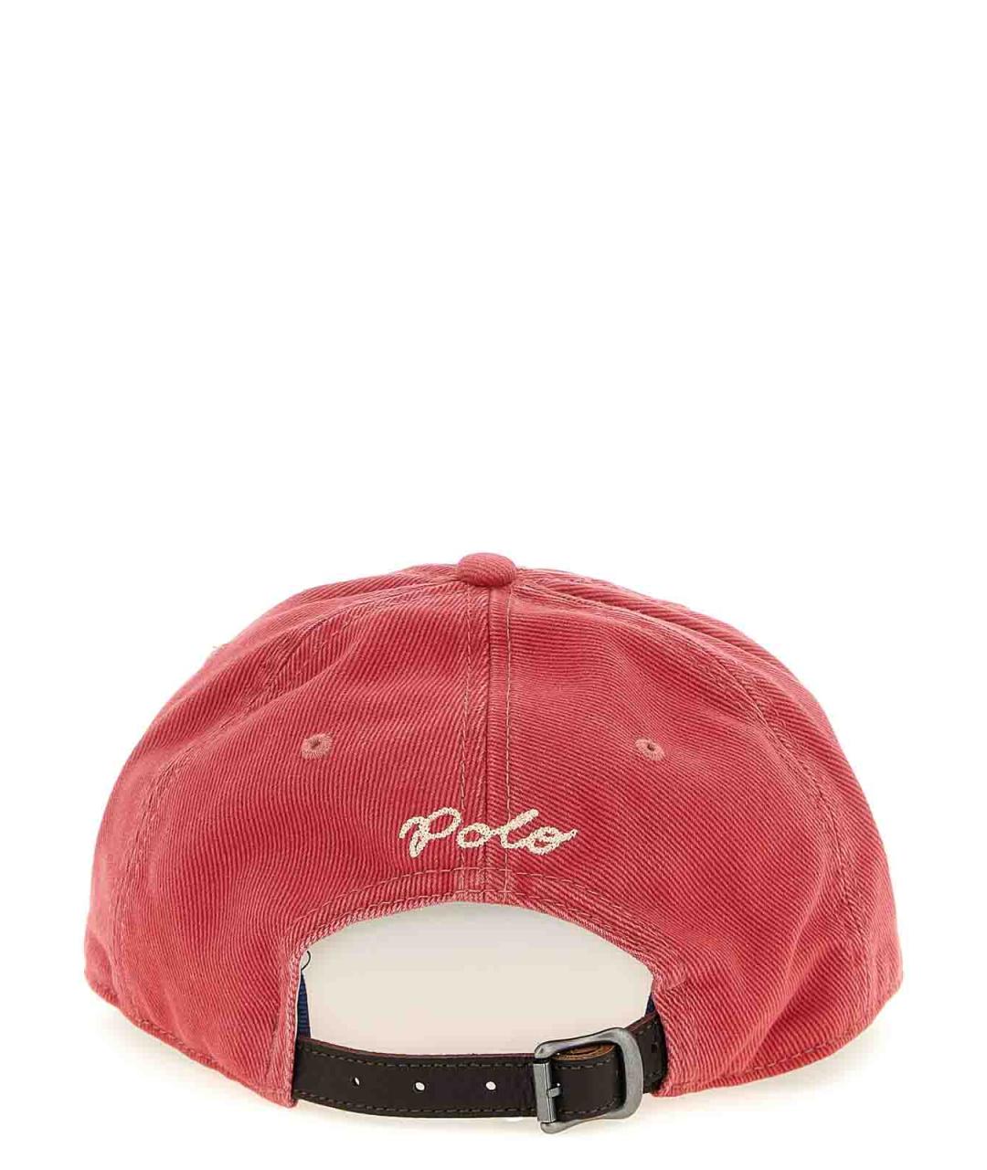 POLO RALPH LAUREN Красная хлопковая кепка/бейсболка, фото 3