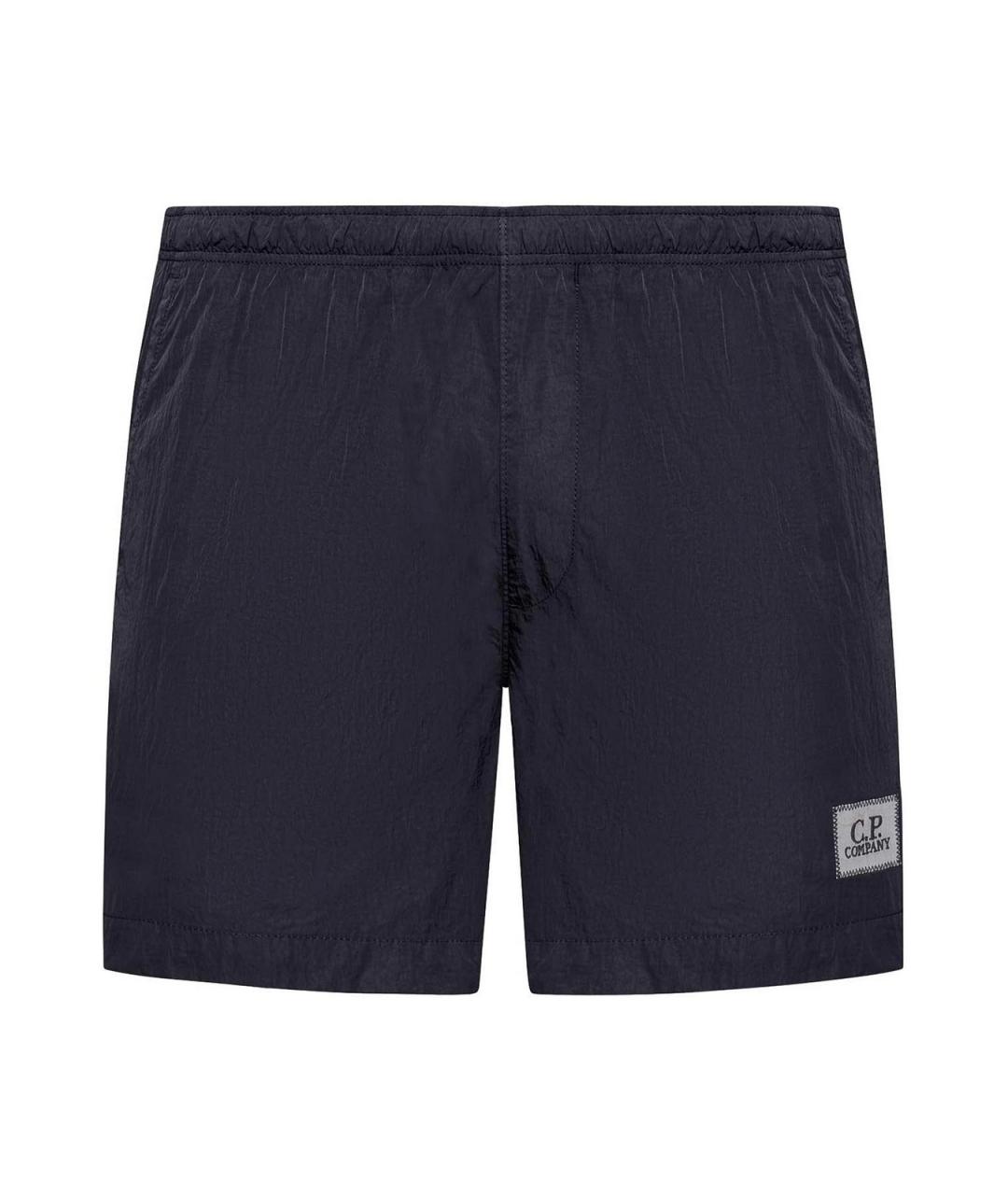 CP COMPANY Темно-синие полиамидовые шорты, фото 1