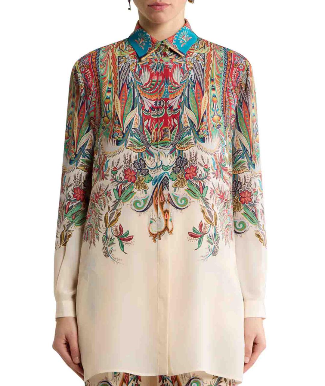 ETRO Мульти шелковая рубашка, фото 3