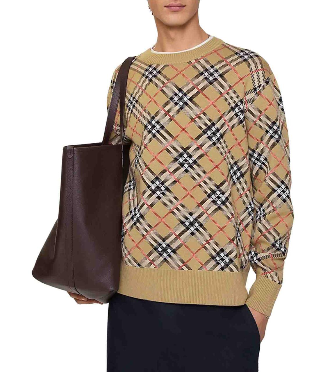BURBERRY Мульти хлопковый джемпер / свитер, фото 2