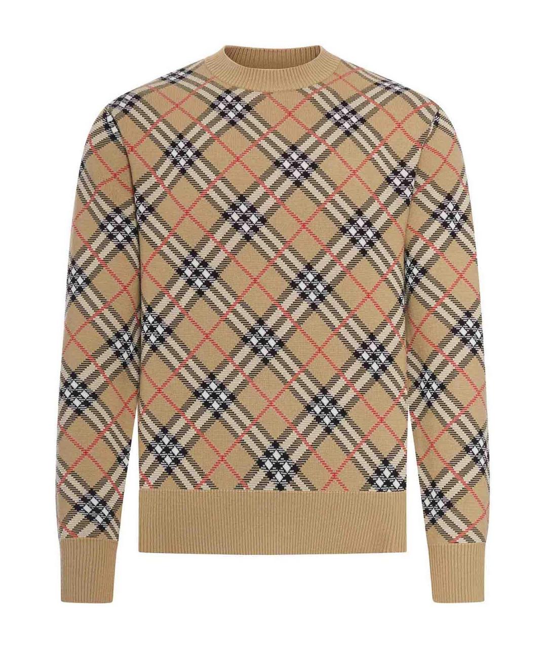 BURBERRY Мульти хлопковый джемпер / свитер, фото 1