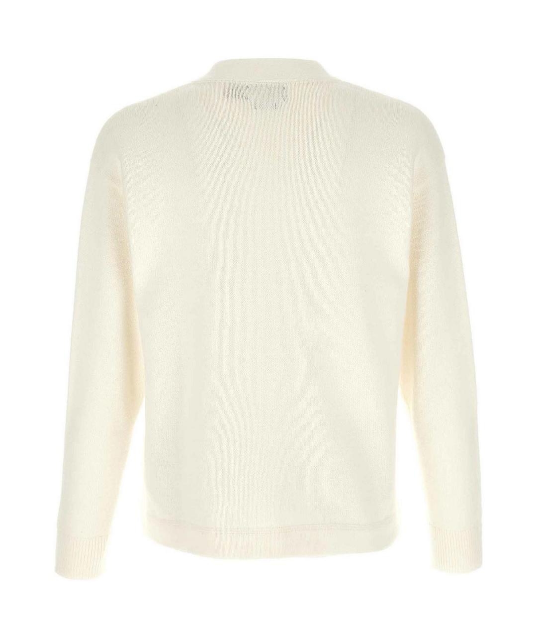 POLO RALPH LAUREN Белый хлопковый кардиган, фото 2