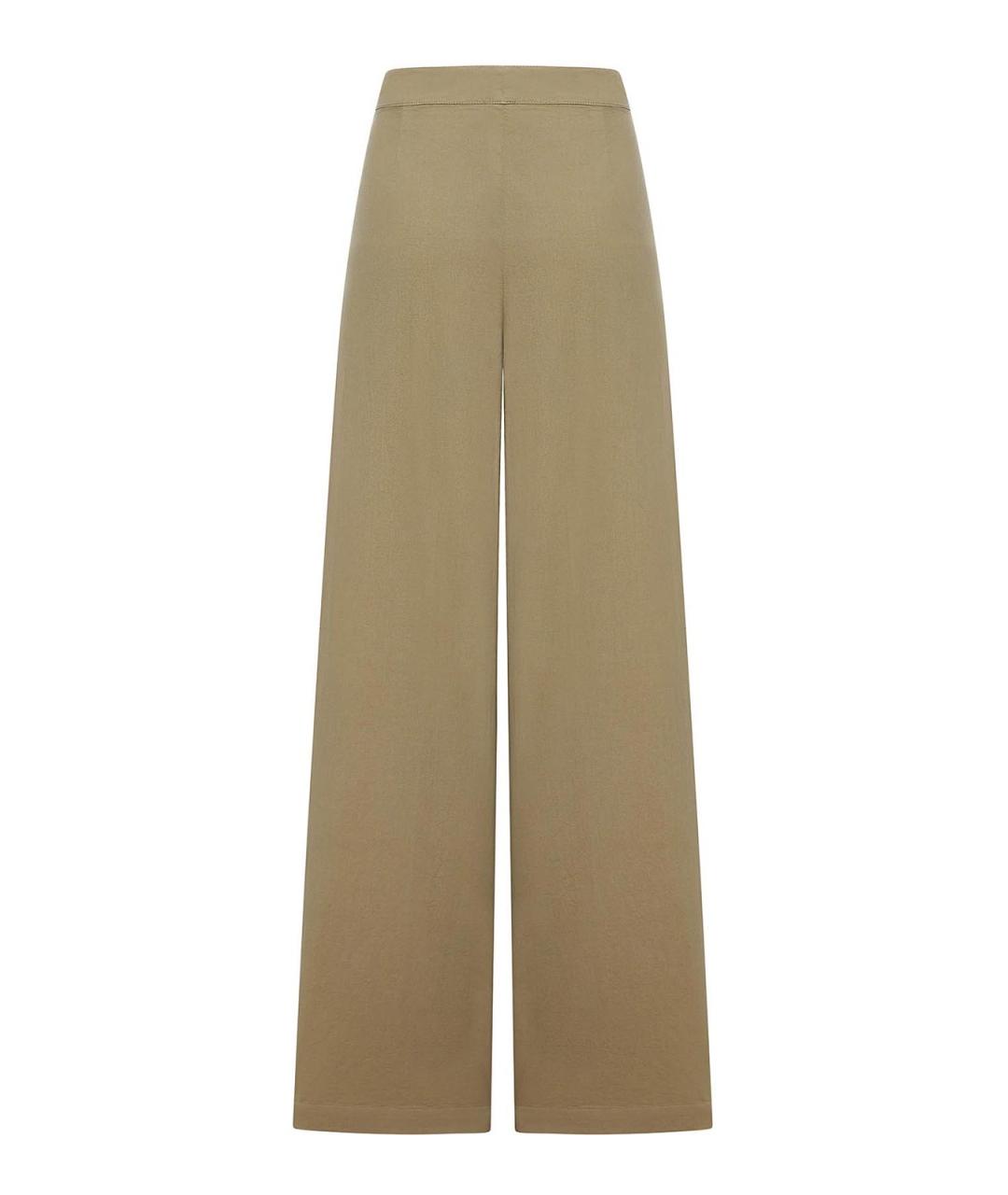 DRIES VAN NOTEN Бежевые хлопковые брюки широкие, фото 2