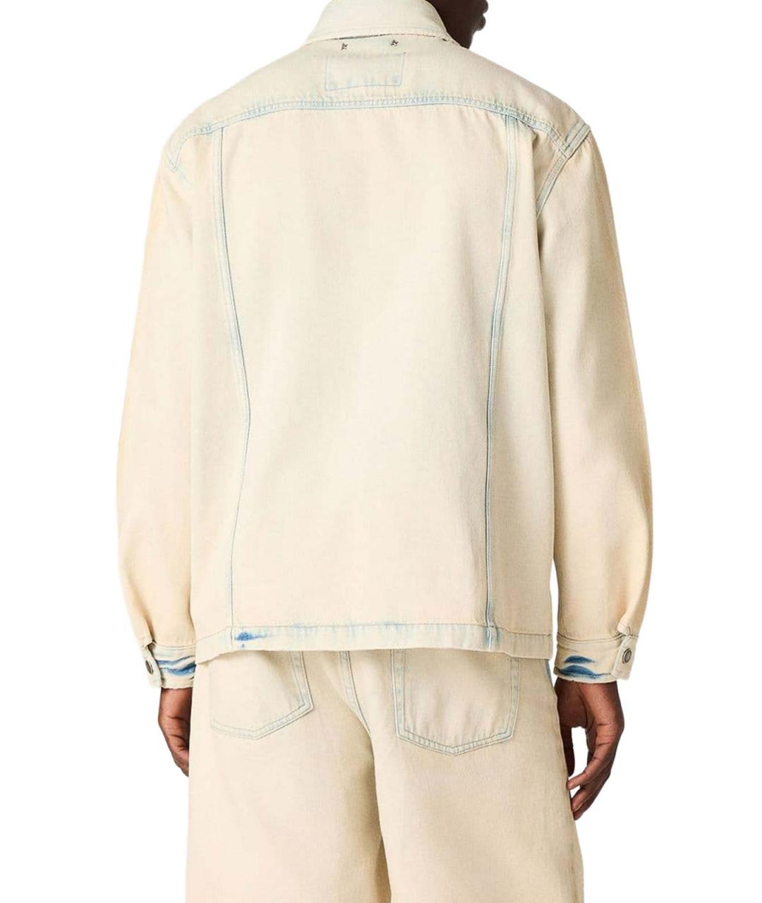 GOLDEN GOOSE Голубая хлопковая куртка, фото 4