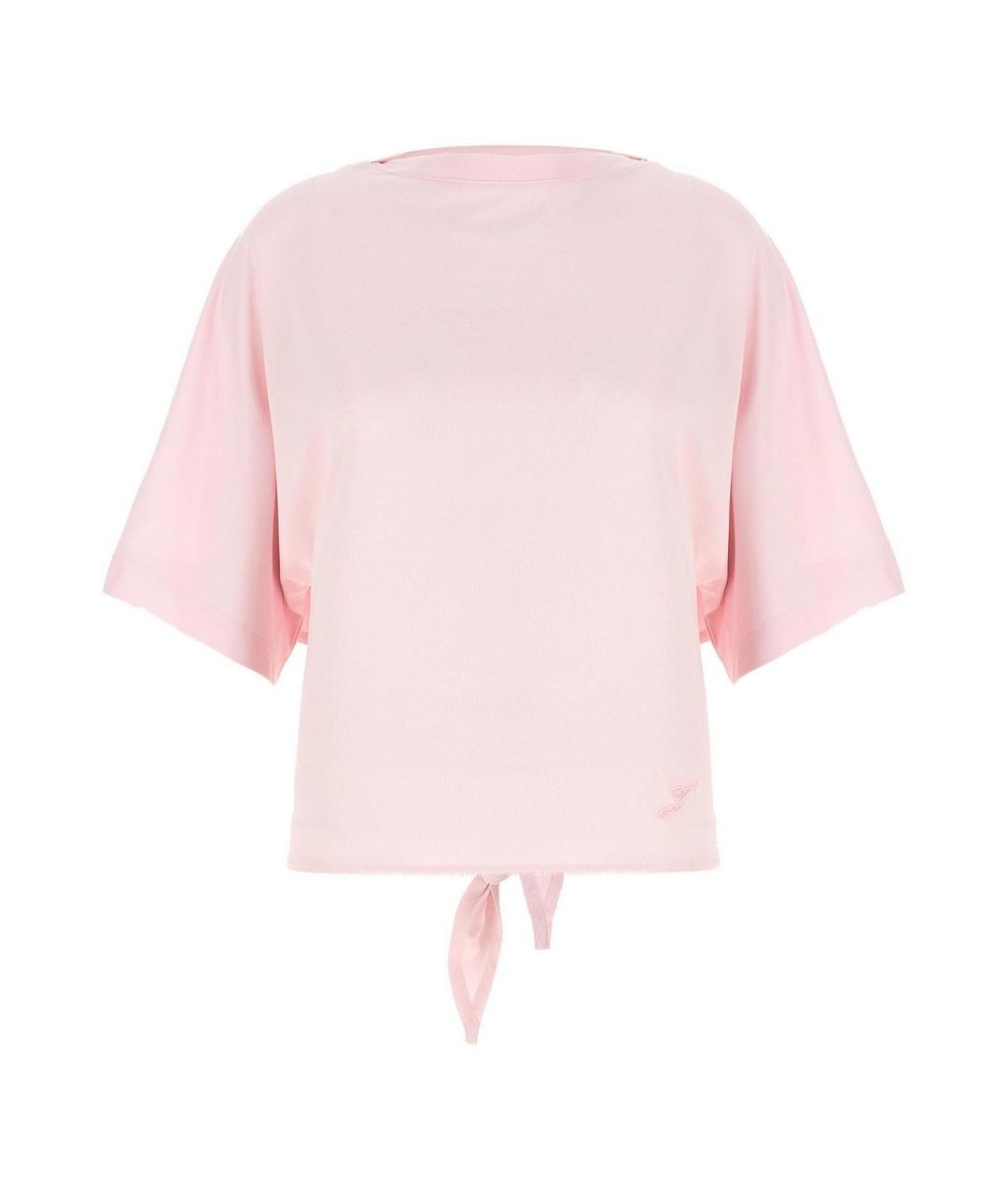 JACQUEMUS Розовая футболка, фото 1