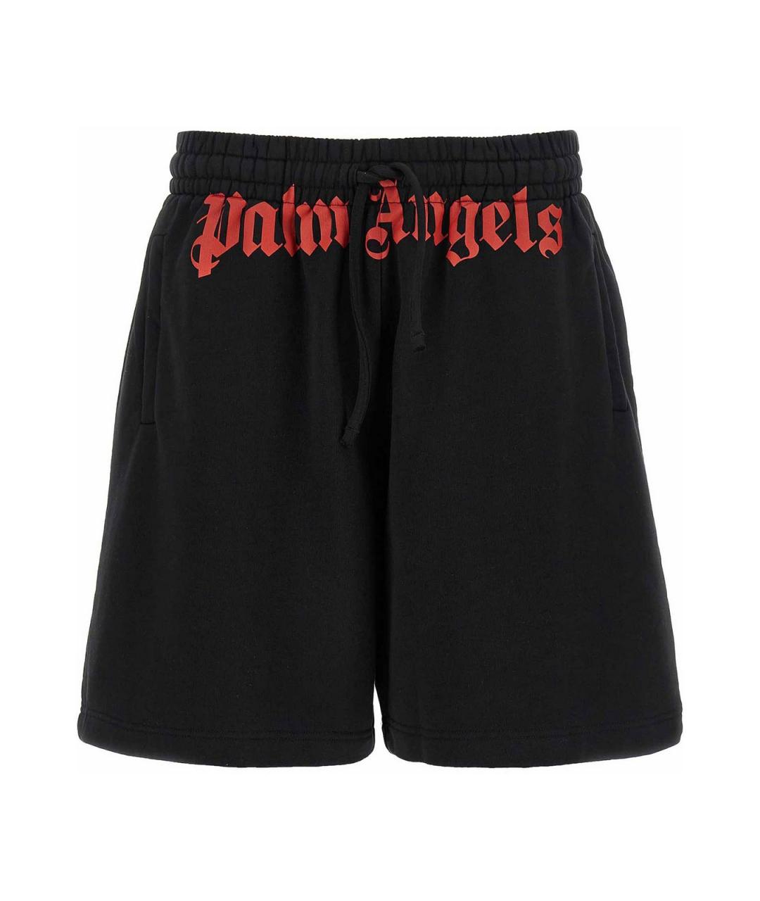PALM ANGELS Черные хлопковые шорты, фото 1