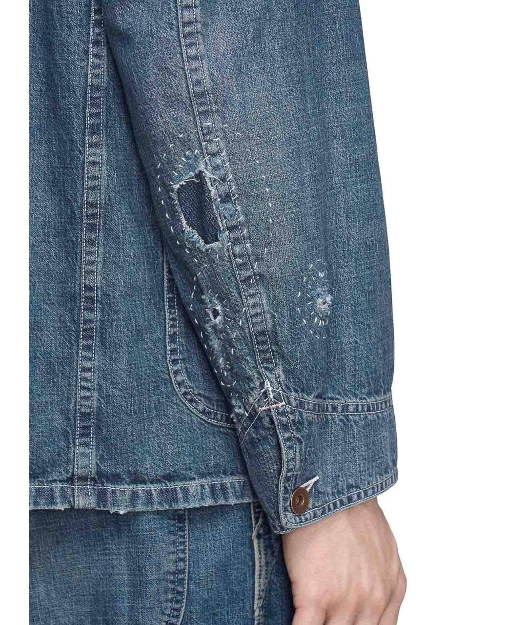 MAISON MARGIELA Синяя хлопковая куртка, фото 6