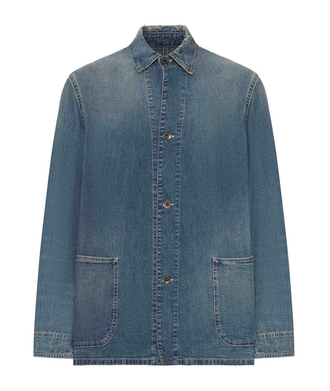 MAISON MARGIELA Синяя хлопковая куртка, фото 1