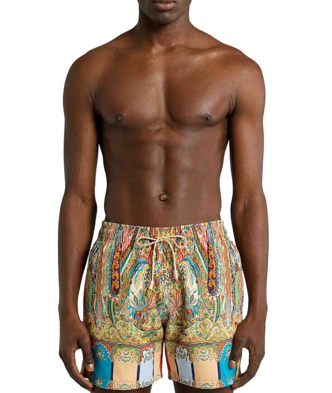 ETRO Мульти полиэстеровые шорты, фото 2